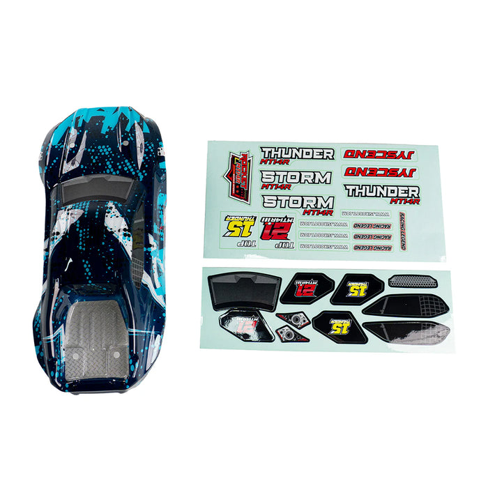 JIUSI Car Body Dark Blue with Decals for MT14R