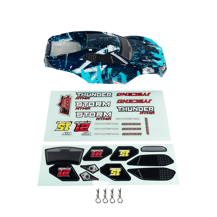 JIUSI Car Body Dark Blue with Decals for MT14R