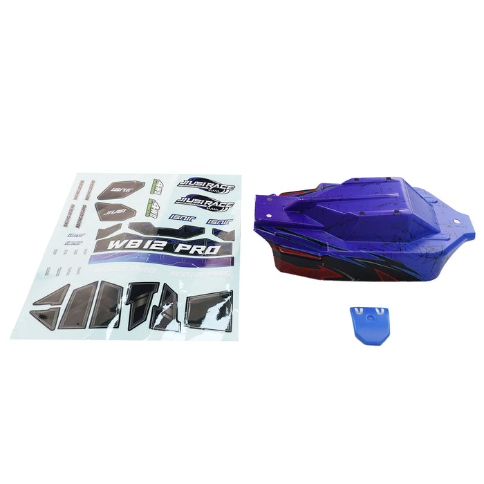 JIUSI WB12PRO Off-Road PC Body Shell Blue with Decals
