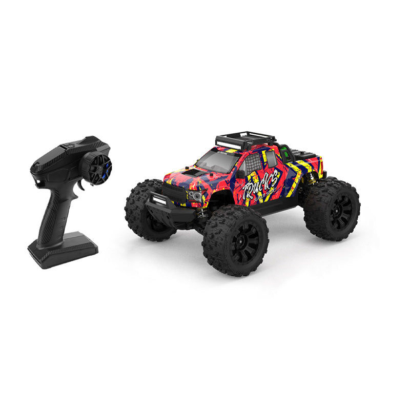 JIUSI PT14R 1/14 RC Monster Truck - 50mph Brushless 4WD Waterproof with 3S Battery RTR-2 Batteries