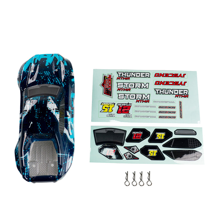 JIUSI Car Body Dark Blue with Decals for MT14R