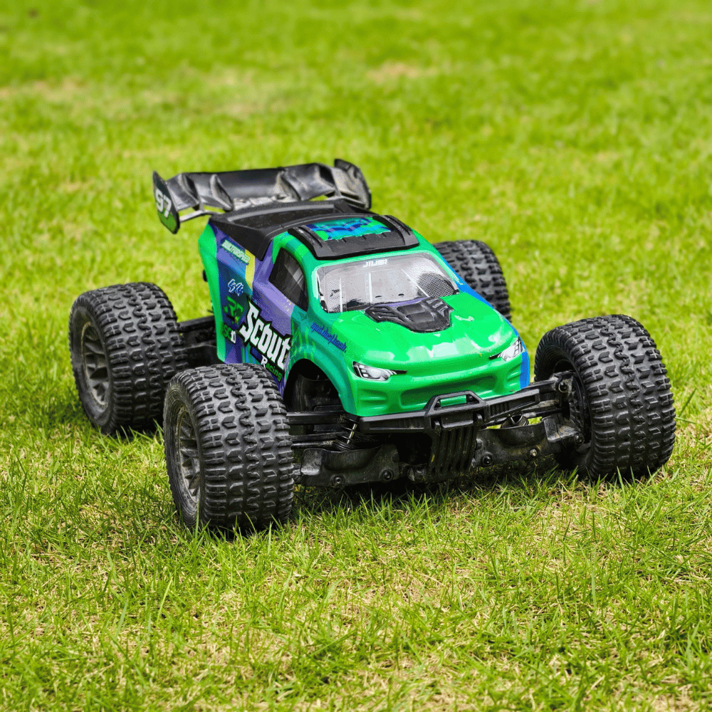 ✨JIUSI SC10 スタンダード 1/10 RCモンスタートラック - 新シリーズ登場 - 約80km/h超 ブラシレス 4WD 防水仕様 3Sバッテリー付き