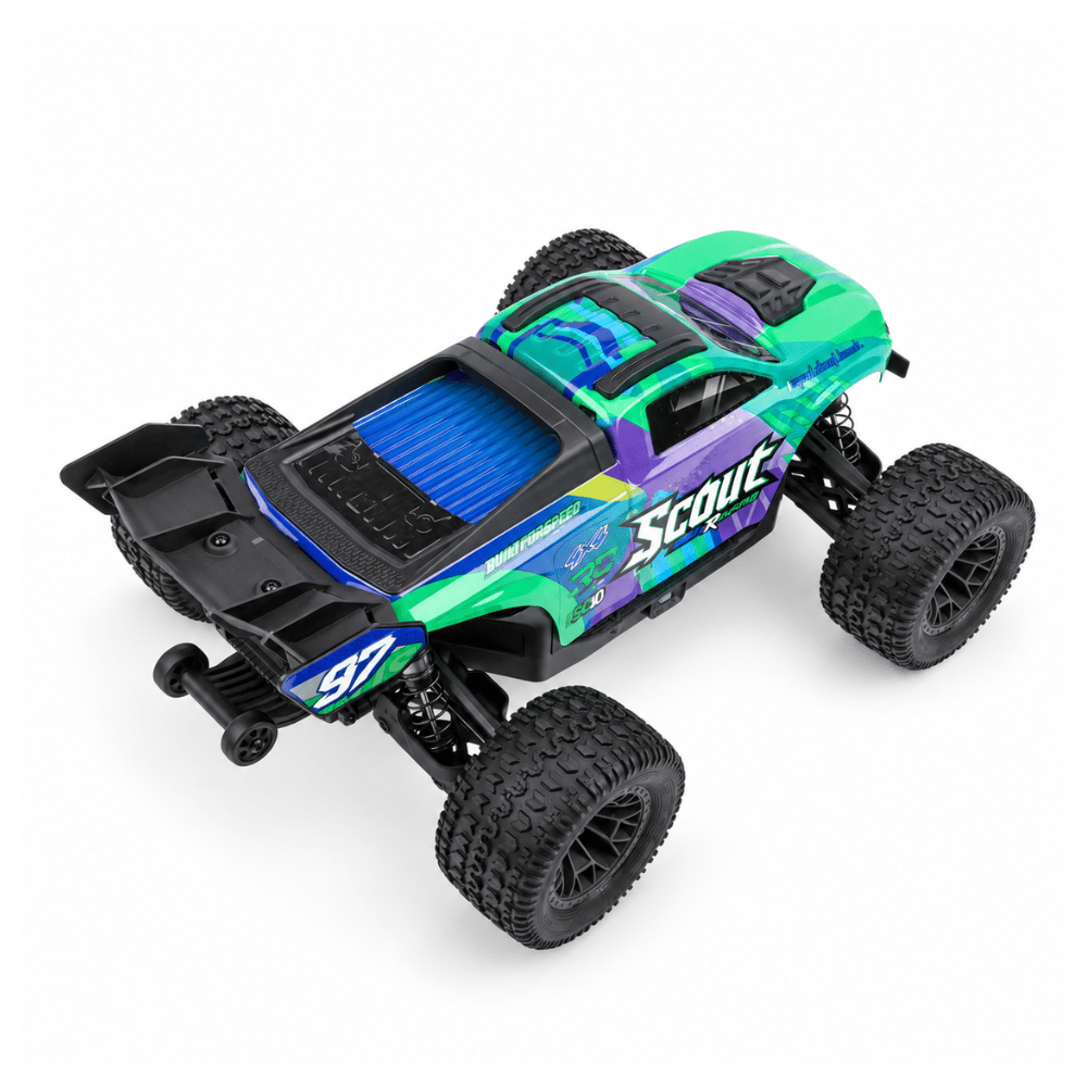 ✨JIUSI SC10 スタンダード 1/10 RCモンスタートラック - 新シリーズ登場 - 約80km/h超 ブラシレス 4WD 防水仕様 3Sバッテリー付き