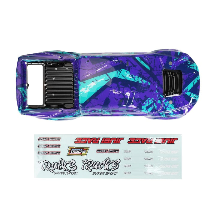 JIUSI PC Car Body Purple with Decals for PT14R